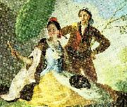 Francisco de Goya the parasol oil painting on canvas